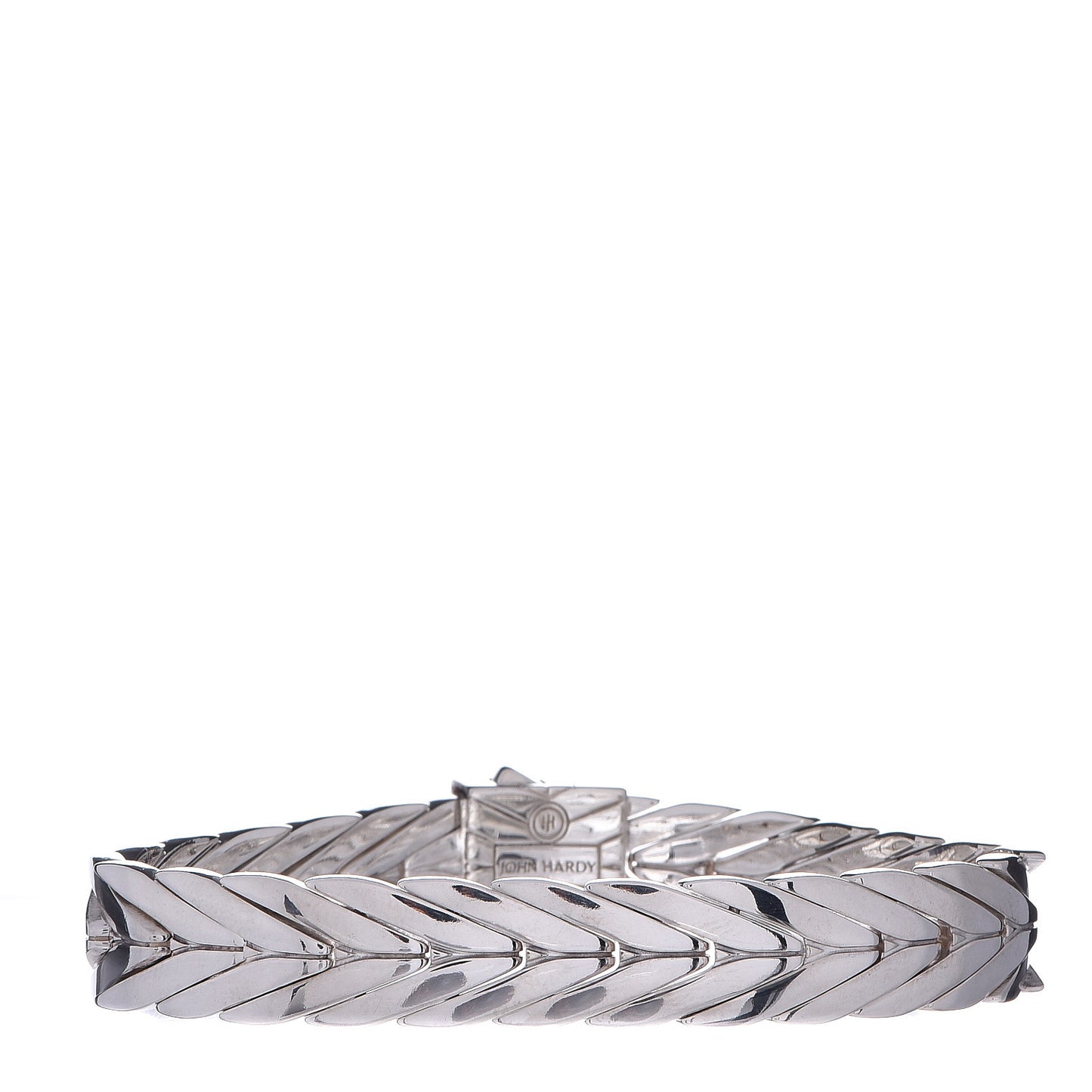 Sterling Silver Diamond 11mm Modern Chain Bracelet