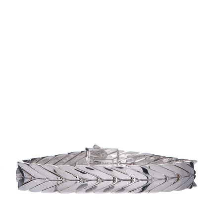 John Hardy Sterling Silver Diamond 11mm Modern Chain Bracelet 3 of 4