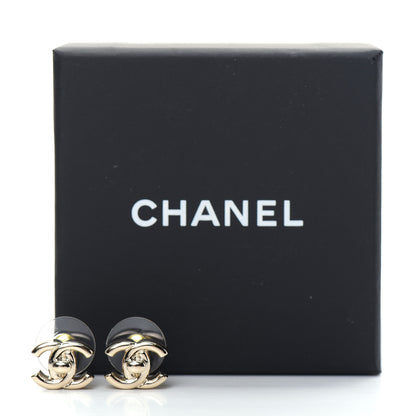 Chanel Metal CC Turnlock Earrings Gold 5 of 5