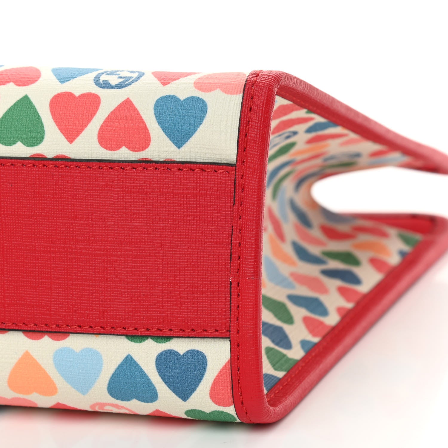 Gucci Coated Canvas Childrens Heart Tote Red 10 of 10