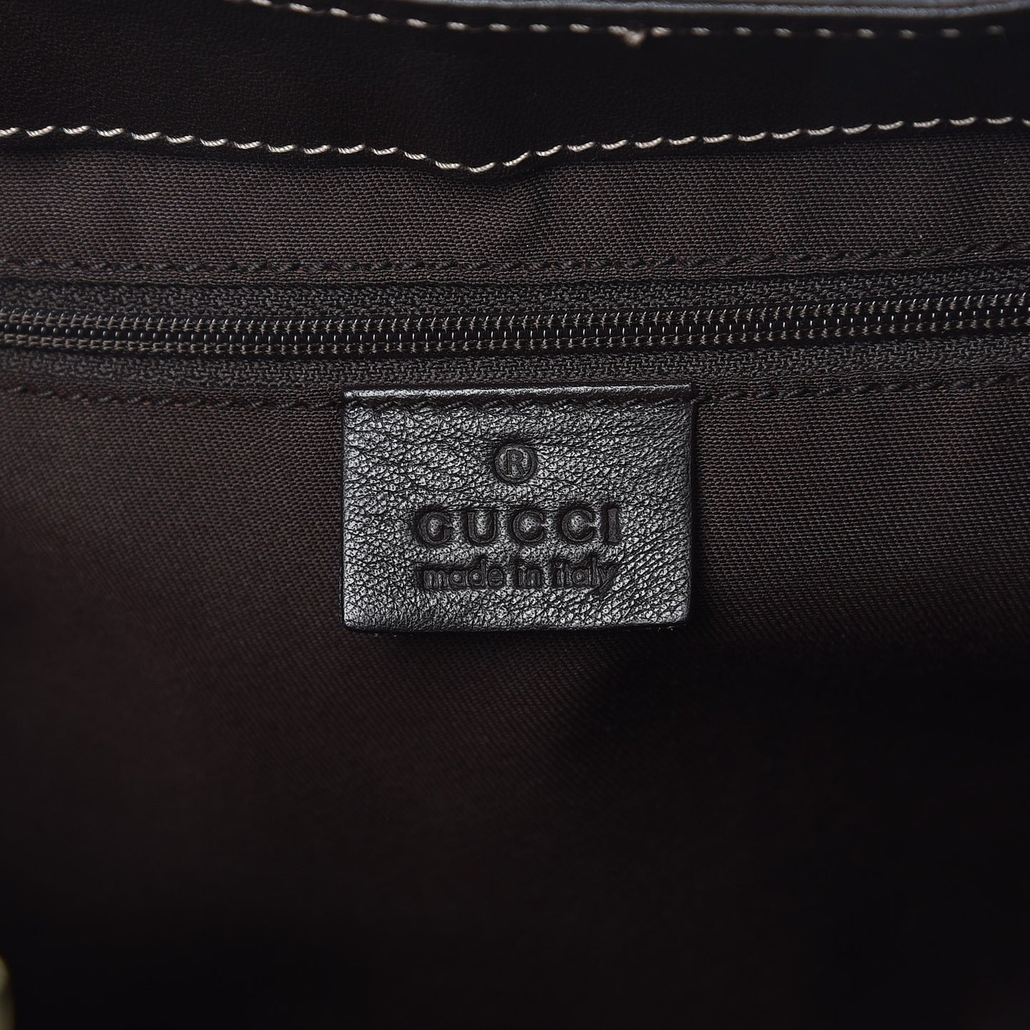 Monogram Large D Gold Hobo Dark Brown