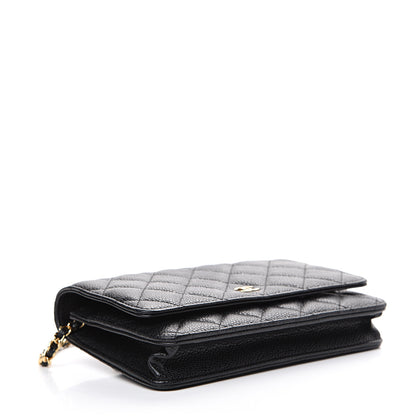 Chanel Caviar Quilted Wallet On Chain WOC Black 3 of 11