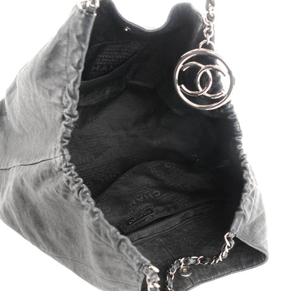 Chanel Distressed Caviar XL Coco Cabas Black 5 of 7