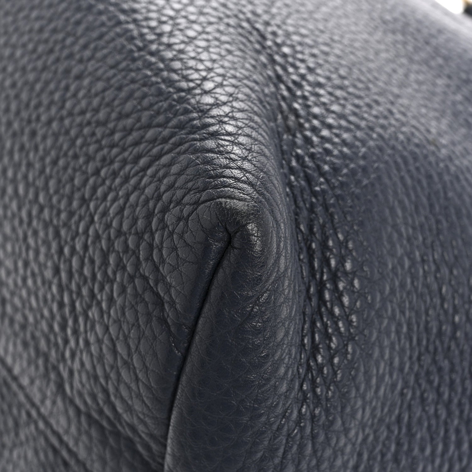 Prada Vitello Phenix Embossed Logo Hobo Baltico 15 of 16