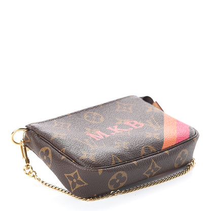 Louis Vuitton Monogram My LV Heritage Mini Pochette Accessories Fuchsia Orange 3 of 5