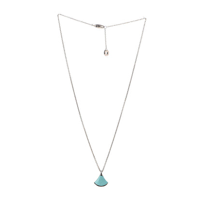 Bulgari 18K Rose Gold Diamond Turquoise Divas' Dream Pendant Necklace 3 of 7