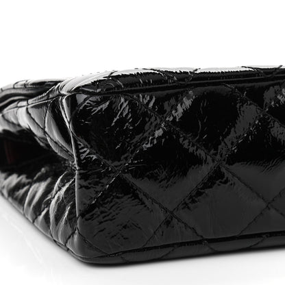 Chanel Distressed Patent Quilted 2.55 Reissue 227 Flap Black 9 of 11
