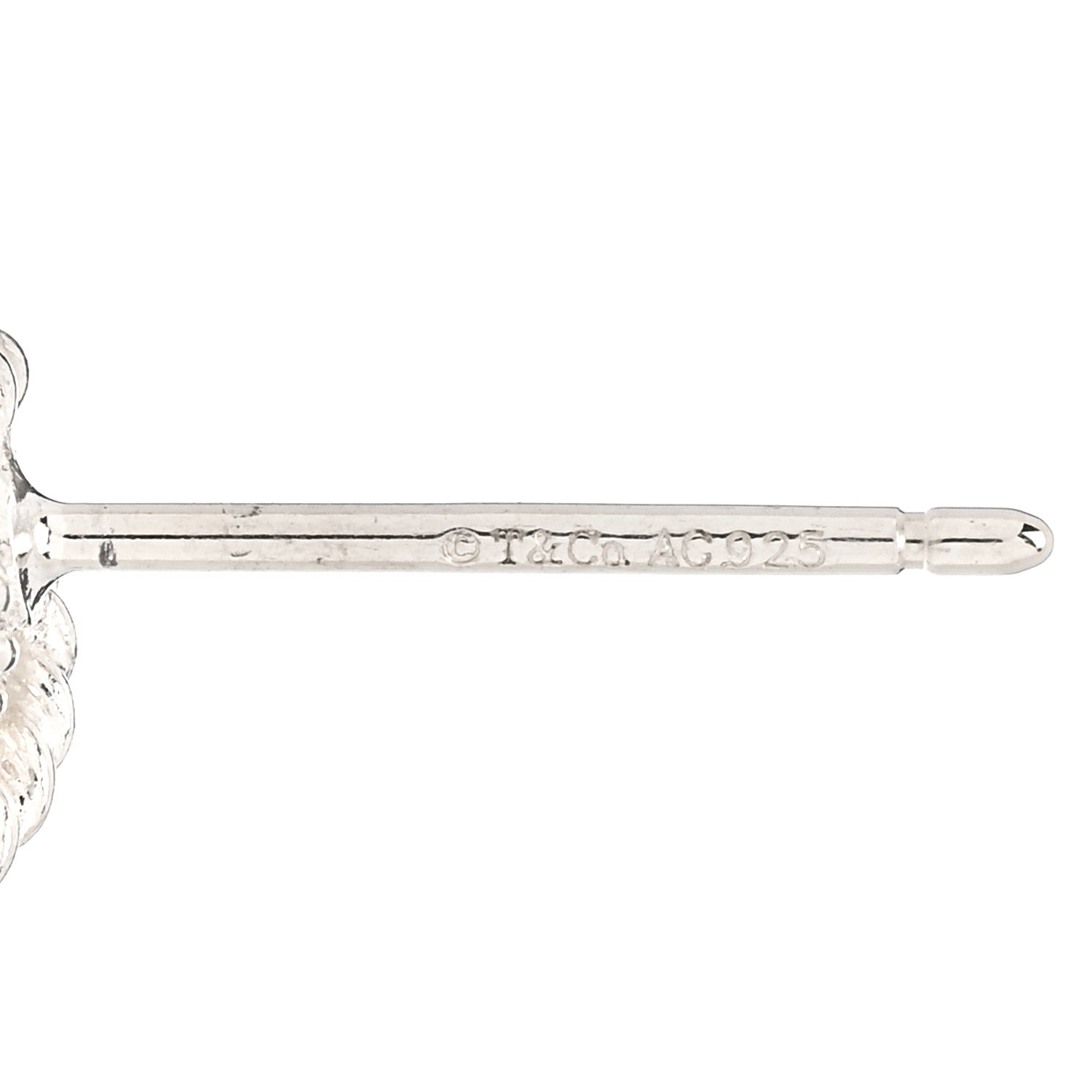 Tiffany Sterling Silver Twist Knot Earrings 4 of 5