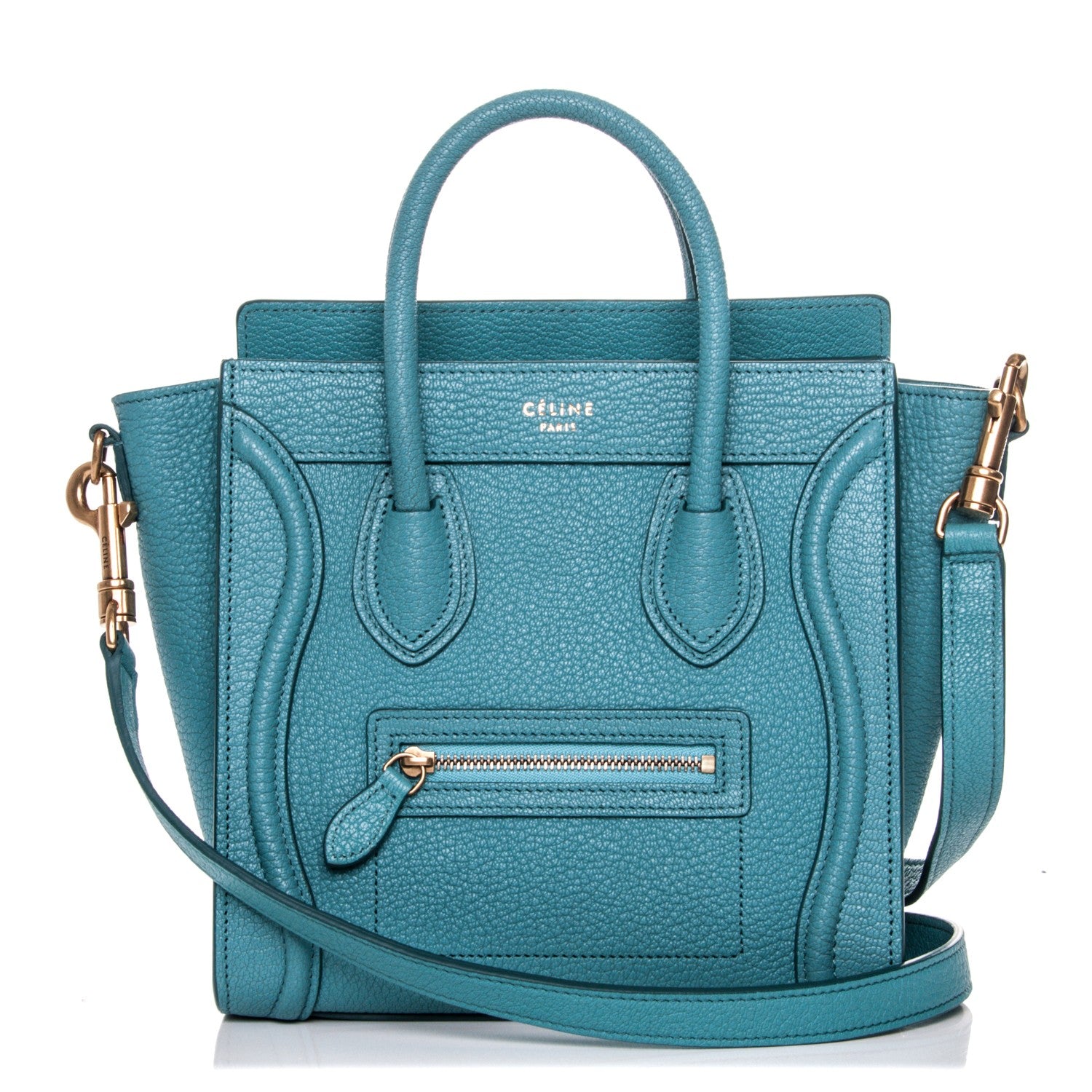 Celine Goatskin Nano Luggage Antarctic 1 of 8