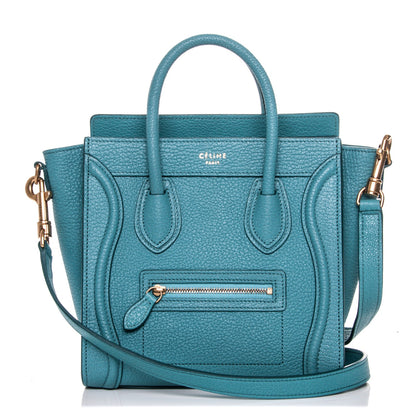 Celine Goatskin Nano Luggage Antarctic 1 of 8