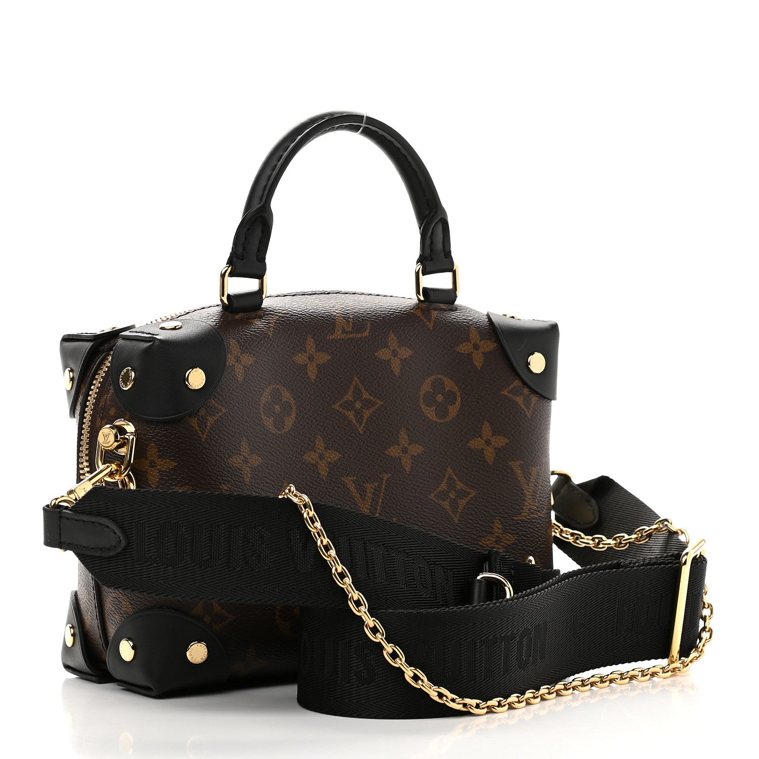 Louis Vuitton Monogram Petite Malle Souple Black 3 of 8