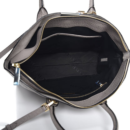 Burberry Heritage Grain Check Embossed Medium Dewsbury Tote Pale Grey 6 of 10