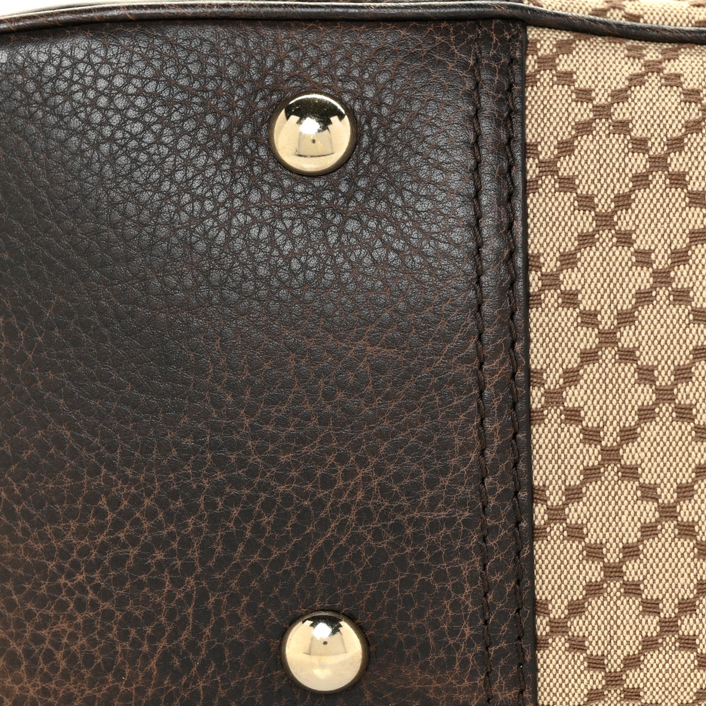 Diamante Medium Cathrine Dome Satchel Dark Brown