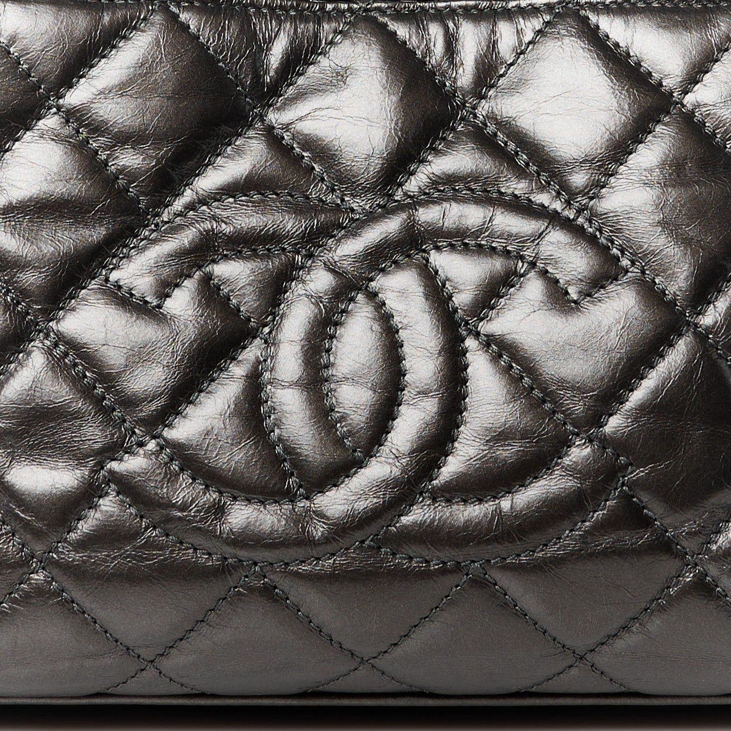 Chanel Metallic Aged Calfskin Quilted Small Chain Me Tote Silver 8 of 10