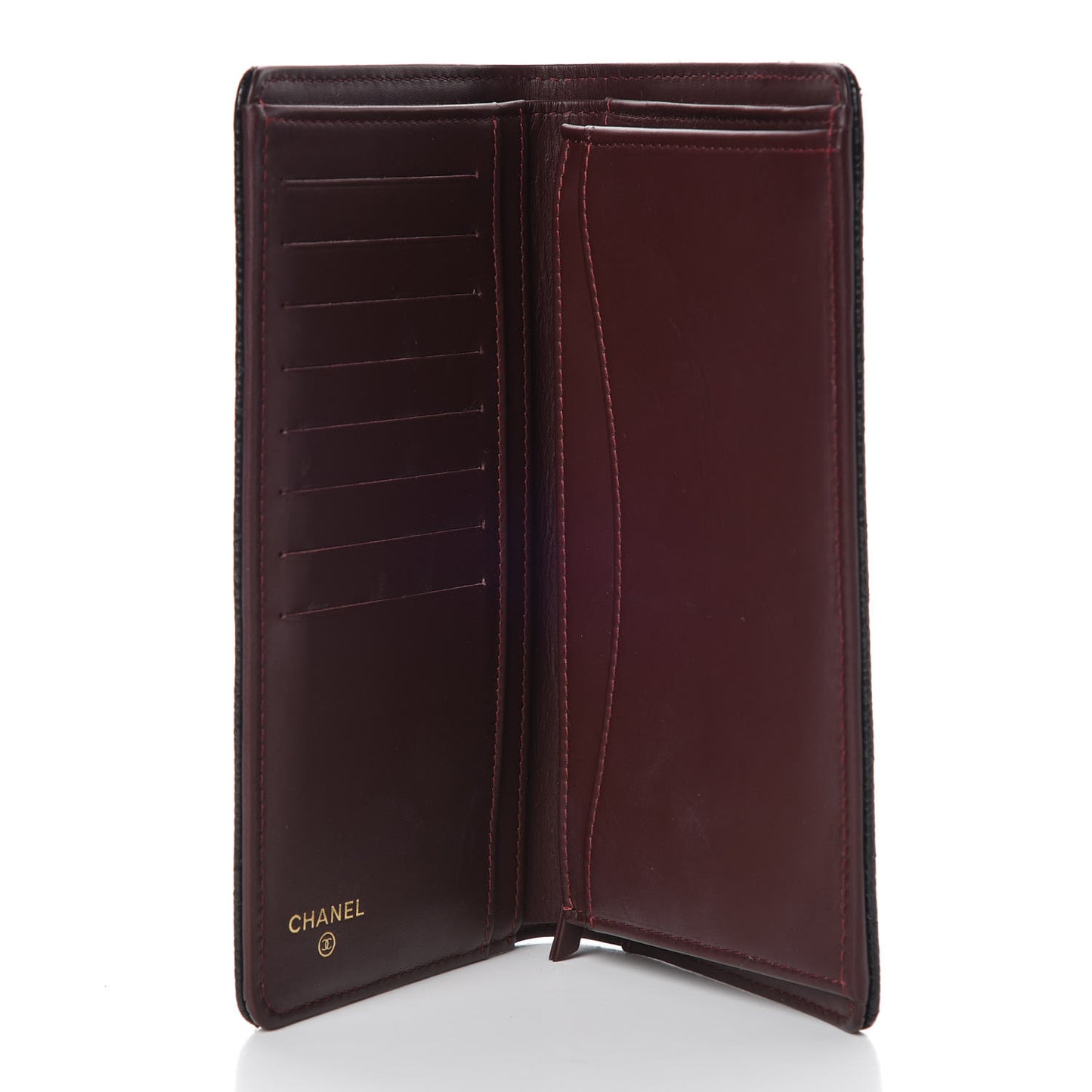 Caviar Quilted Yen Wallet Black