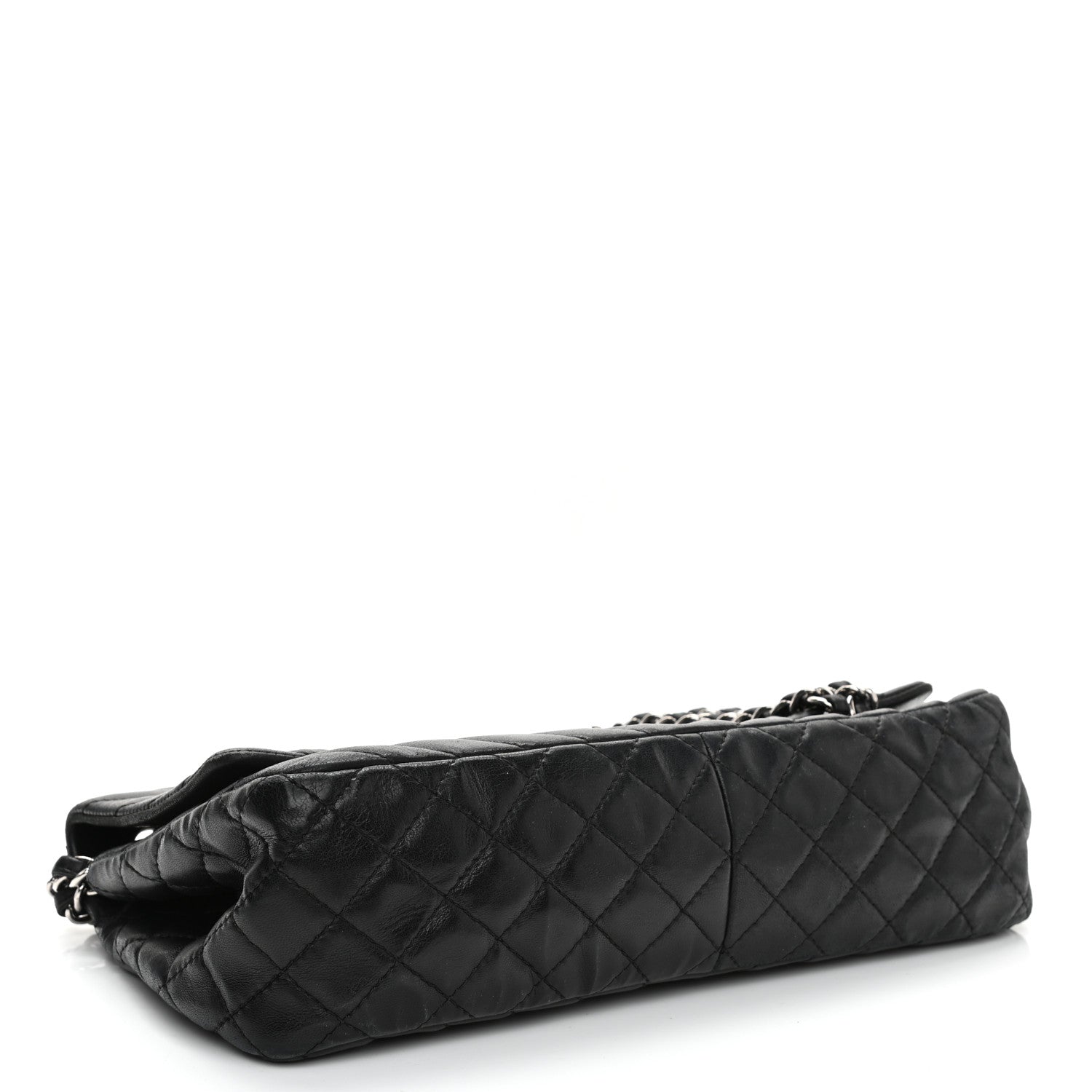 Chanel Lambskin Chevron Quilted Single Flap Black 4 of 11