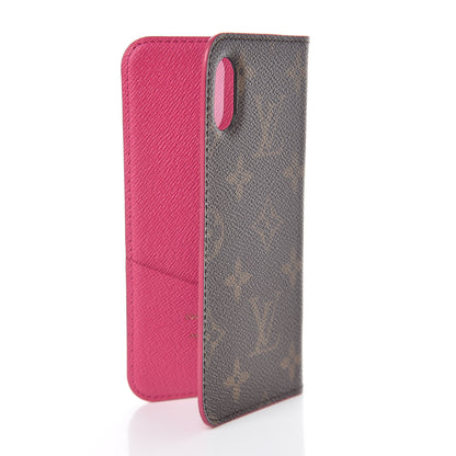 Louis Vuitton Monogram iPhone X Folio Case Rose Pop 3 of 8