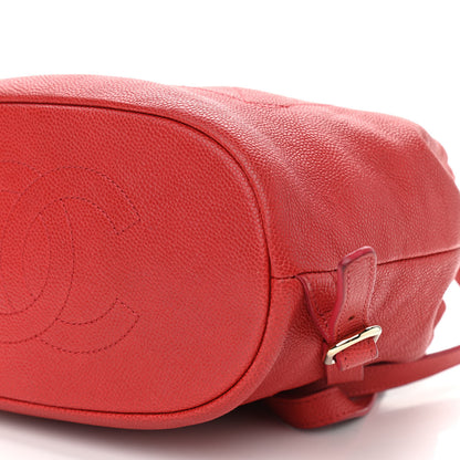 Chanel Caviar Quilted Backpack Red 11 of 11