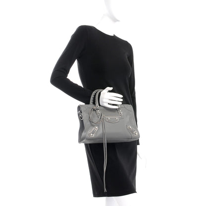 Balenciaga Chevre Silver Metallic Edge Hardware S City Gris Acier 3 of 10