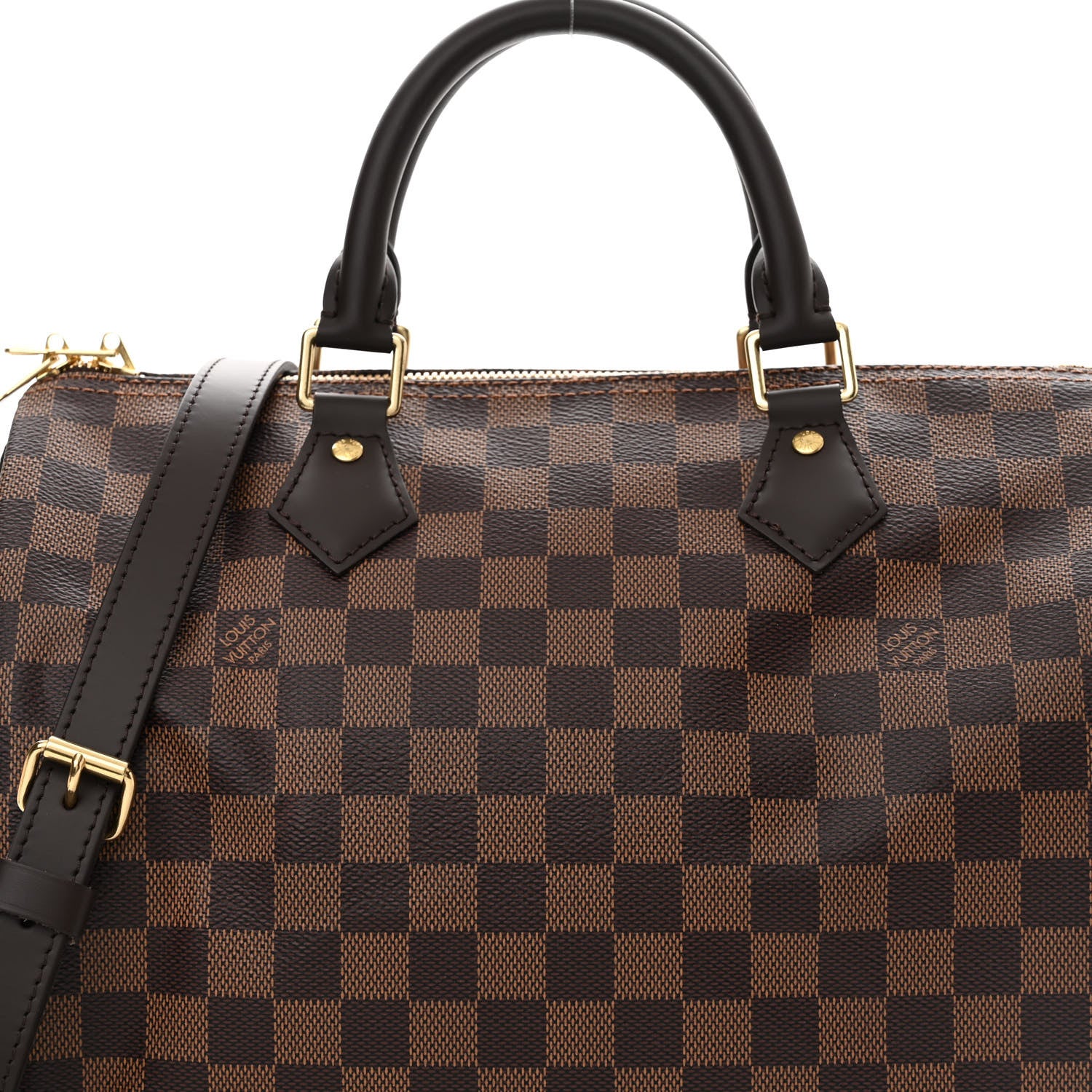 Louis Vuitton Damier Ebene Speedy Bandouliere 30 8 of 12