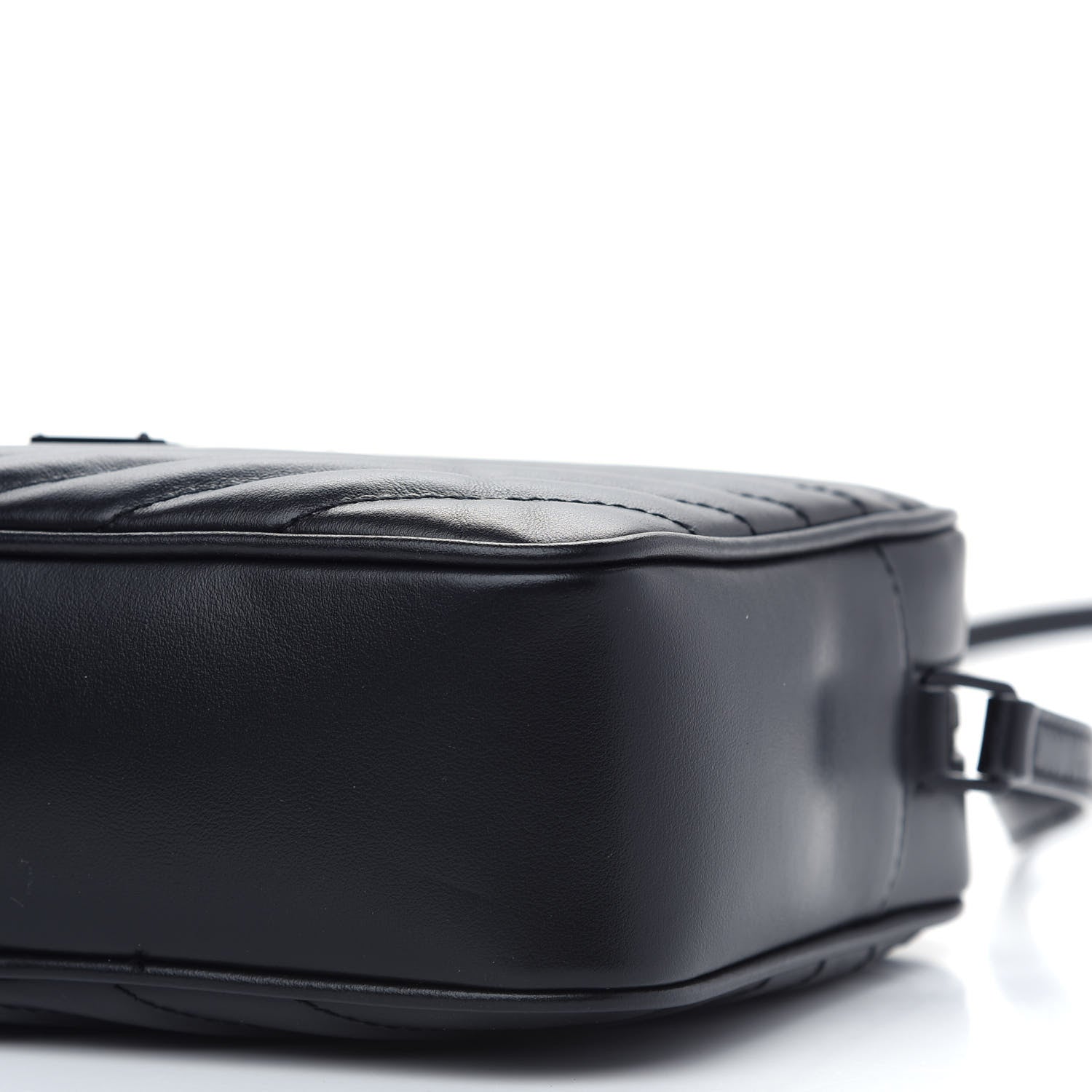 Saint Laurent Calfskin Matelasse Monogram Lou Camera Bag Black 9 of 10