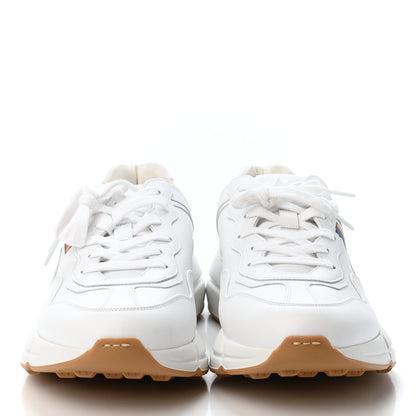Gucci Calfskin Worldwide Mens Rhyton Sneakers 9 Great White 2 of 4