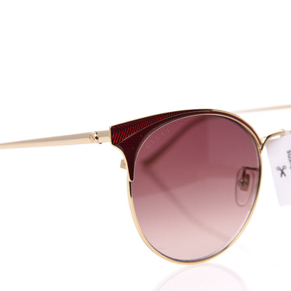 Gucci Cat Eye Sunglasses GG0402SK Red Gold 7 of 8