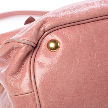Miu Miu Vitello Shine Small Bow Shopping Tote Loto 12 of 17