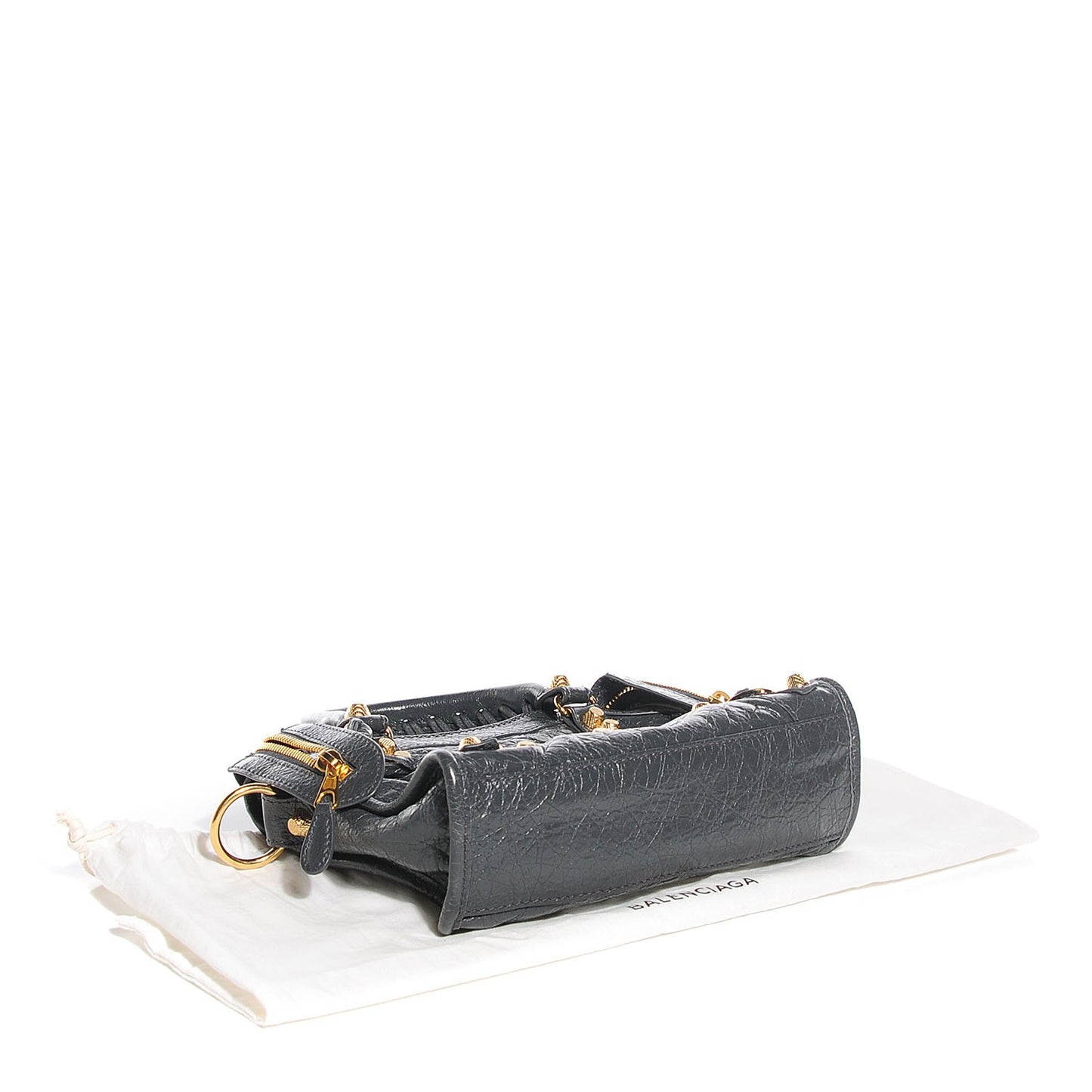 Agneau Giant 12 Gold Hardware Mini City Gris Fossile