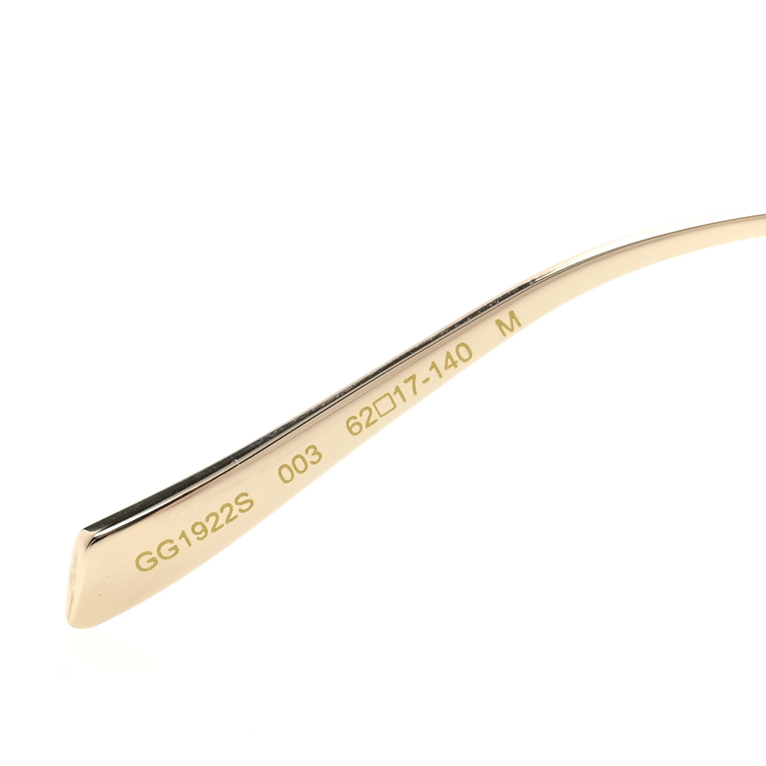 Gucci Metal Pearl Oval Sunglasses GG1922S Gold 7 of 9