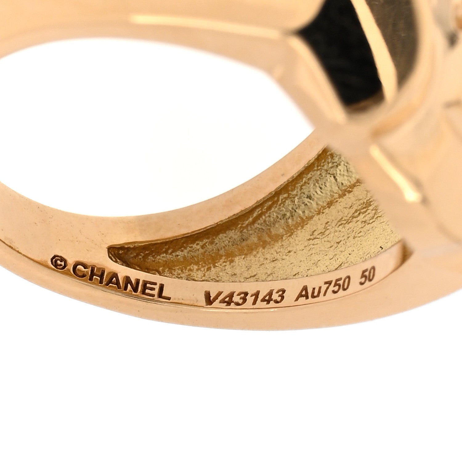 Chanel 18K Yellow Gold Sous Le Signe Du Lion Ring 50 5.25 4 of 5