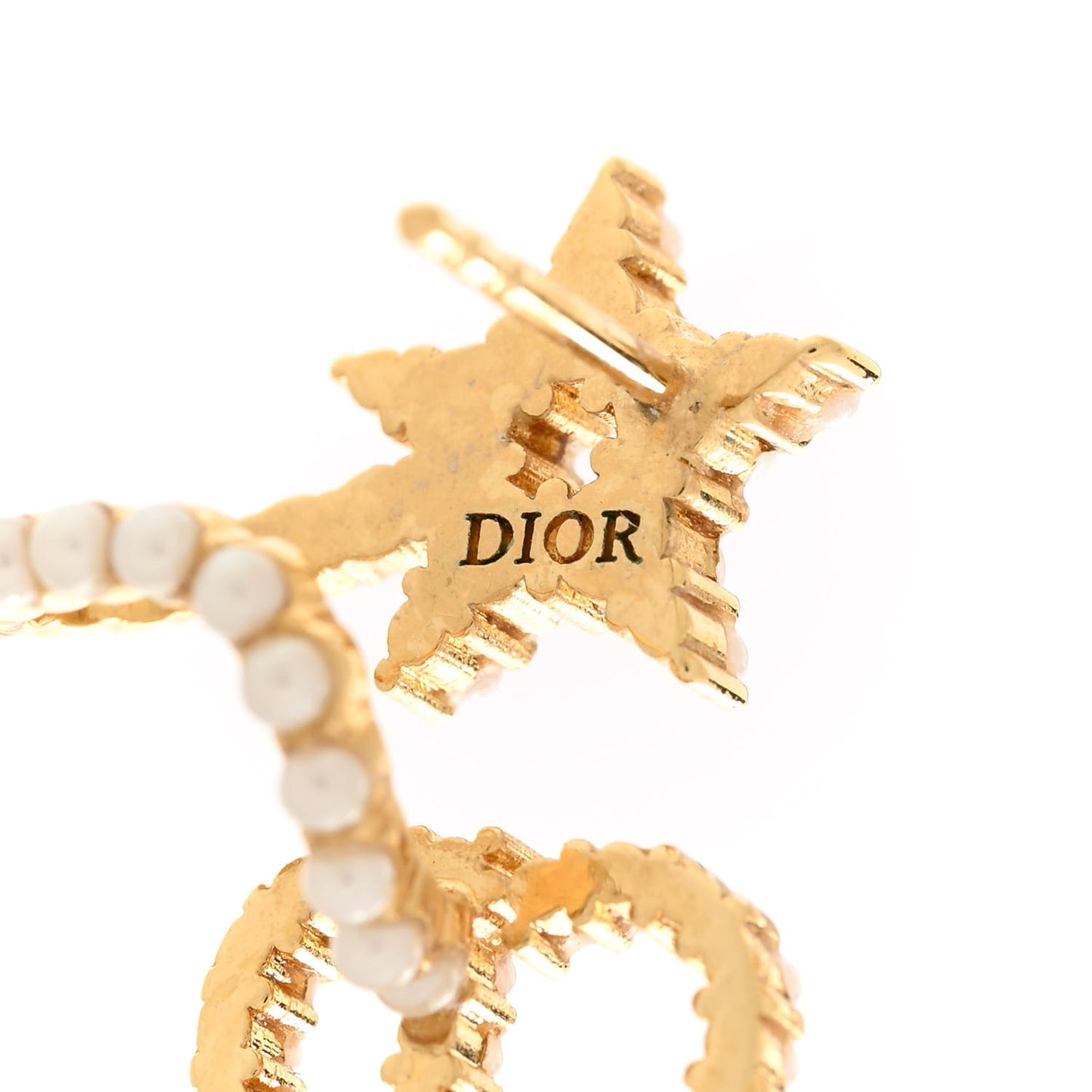 Pearl Clair D Lune Wrap Around Earrings Gold