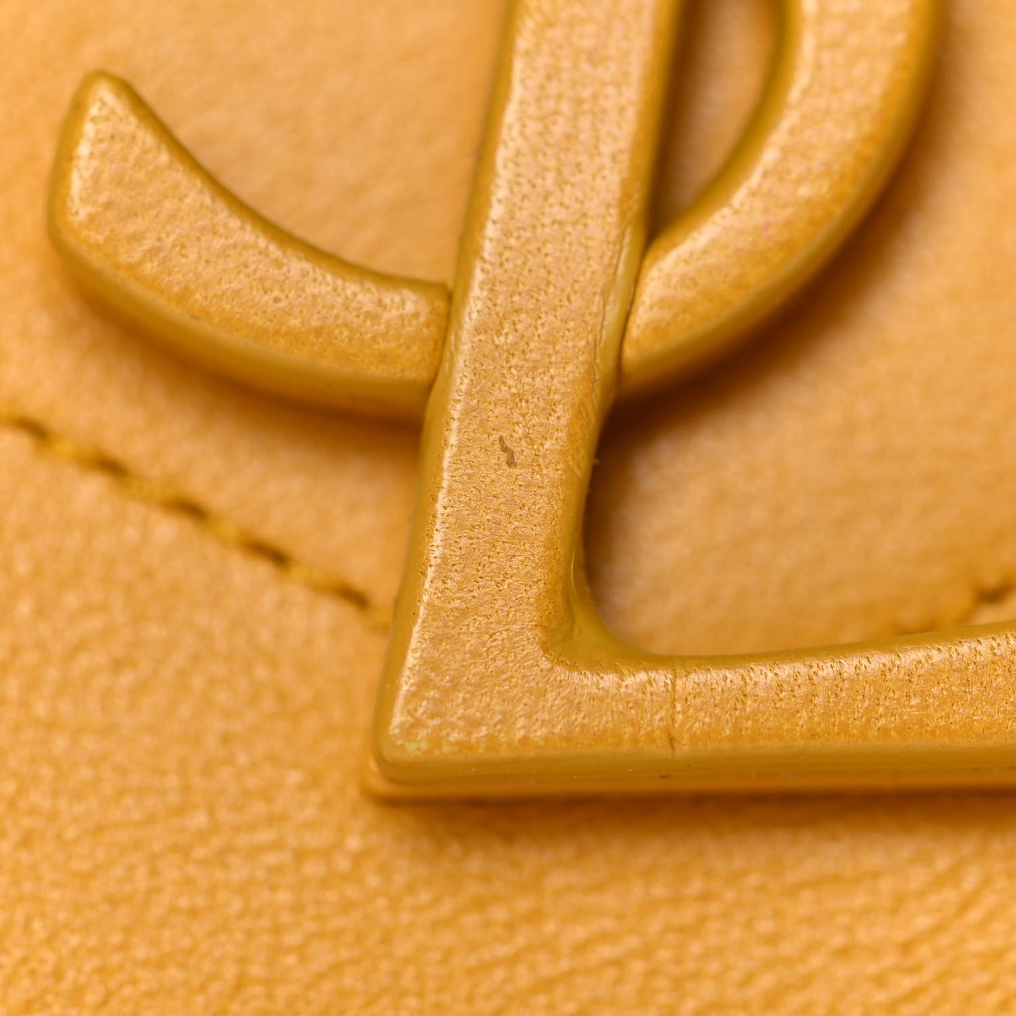 Lambskin Matelasse Monogram Medium Niki Chain Satchel Yellow