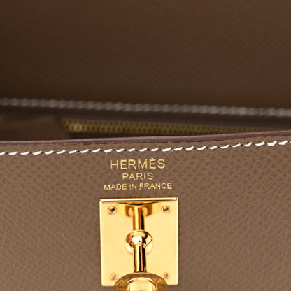 Hermes Epsom Kelly Sellier 25 Etoupe 6 of 11