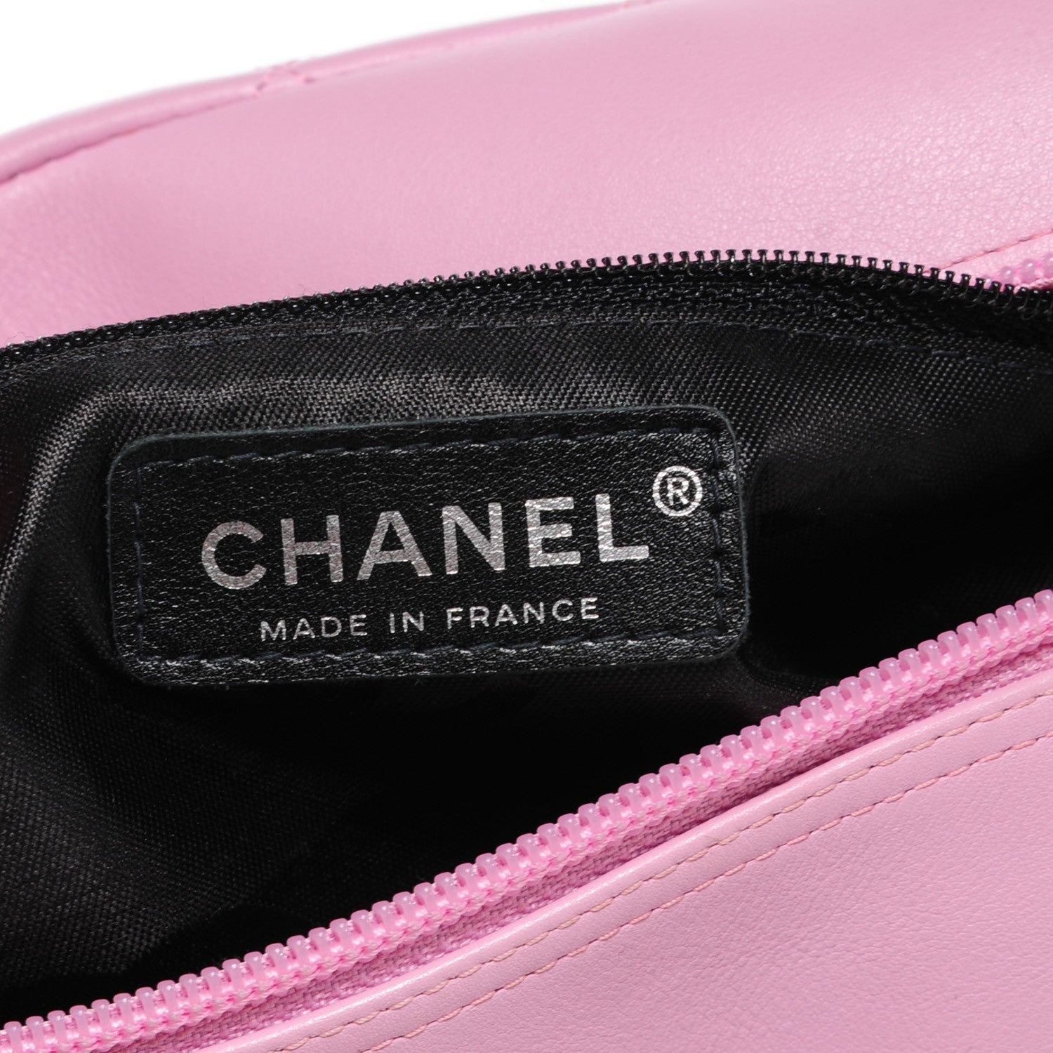 Chanel Calfskin Quilted Large Cambon Bowler Pink Black 6 of 7