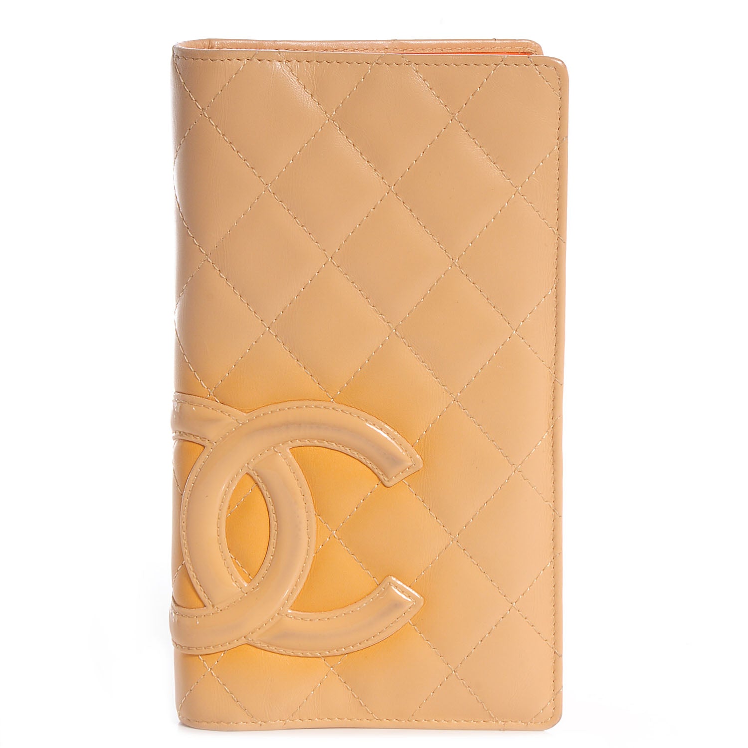 Chanel Calfskin Quilted Cambon Yen Wallet Beige 1 of 9