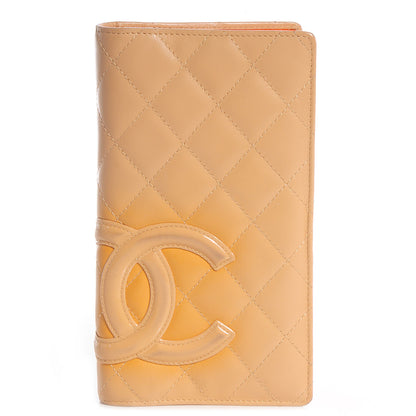 Chanel Calfskin Quilted Cambon Yen Wallet Beige 1 of 9
