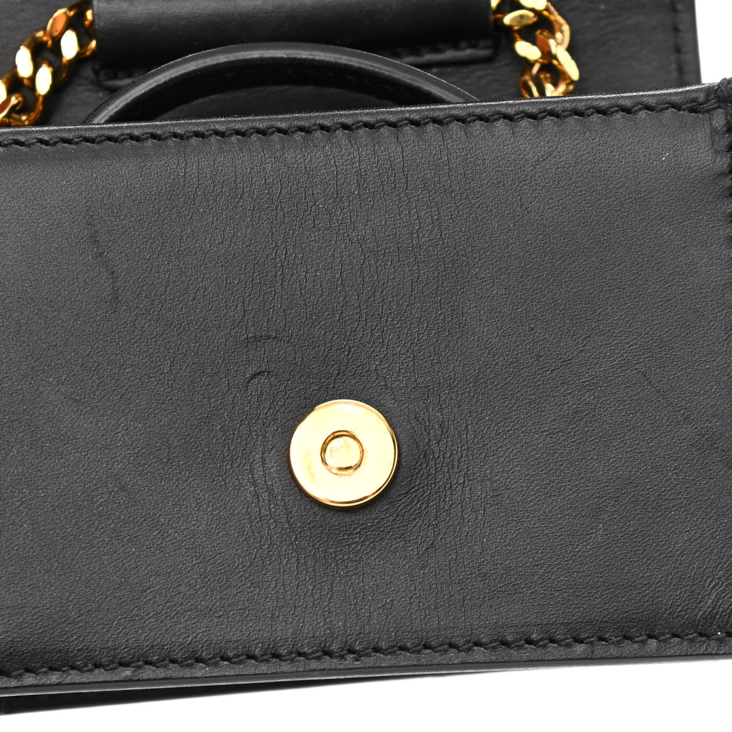 Saint Laurent Calfskin Monogram Mini Candy Crossbody Black 11 of 11