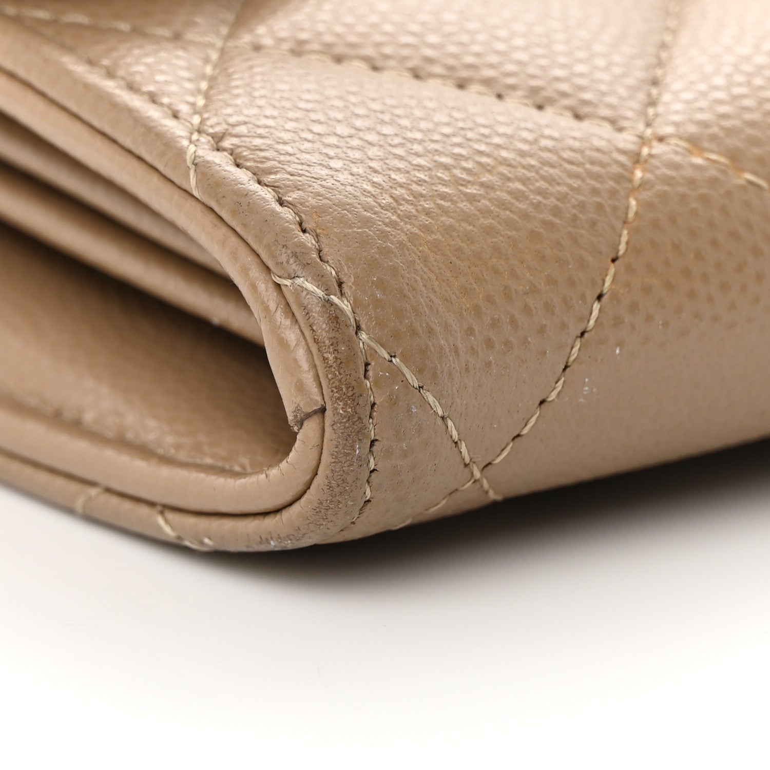 Chanel Caviar Quilted Long Flap Wallet Beige 9 of 15