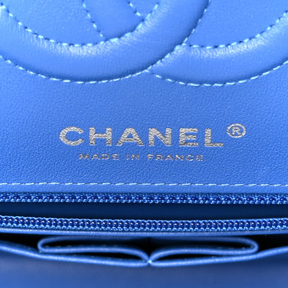 Chanel Calfskin Quilted Medium Rainbow Double Flap Multicolor 6 of 11