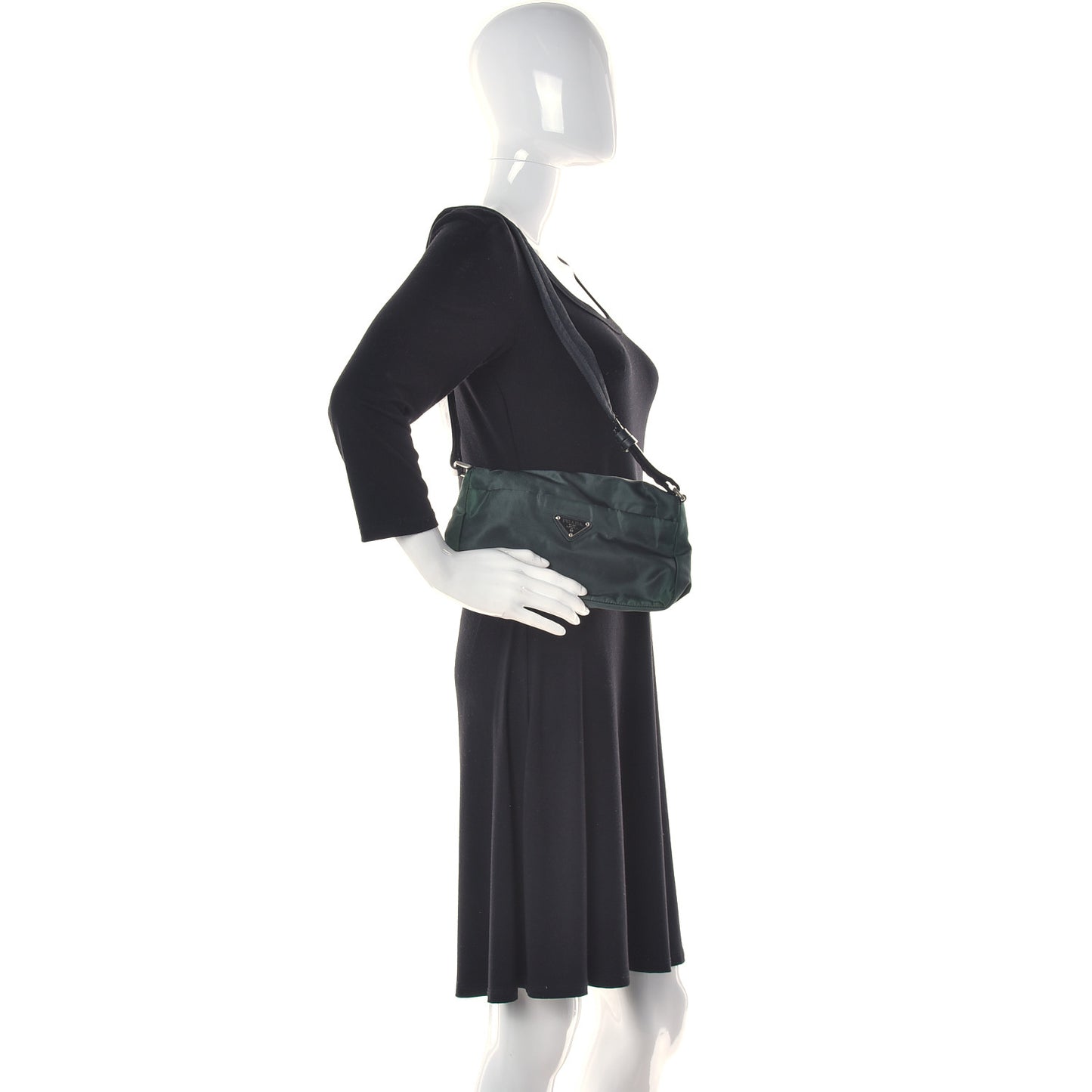 Tessuto Nylon Shoulder Bag Antracite
