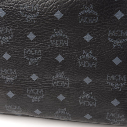 MCM Visetos Striped Munich Lion Tote Black 10 of 10