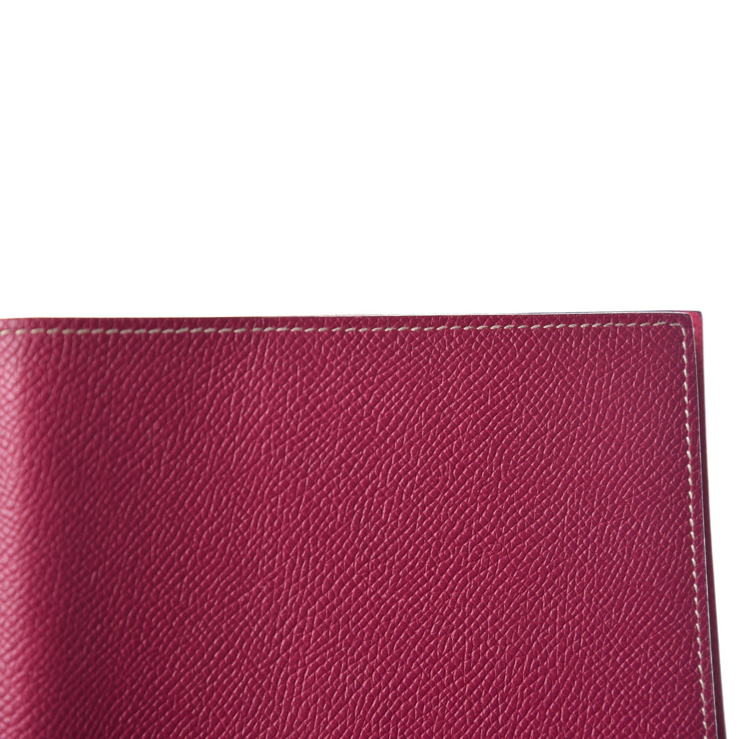 Hermes Epsom Bi-Color Globe Trotter Agenda Cover GM Tosca Rose Tyrien 9 of 12
