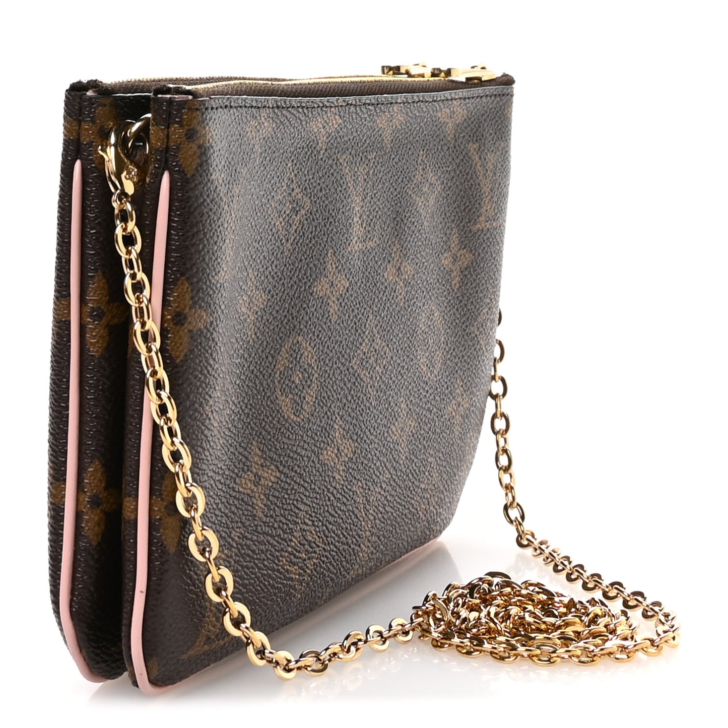 Monogram Blooming Flowers Double Zip Pochette