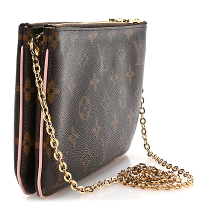 Louis Vuitton Monogram Blooming Flowers Double Zip Pochette 3 of 12