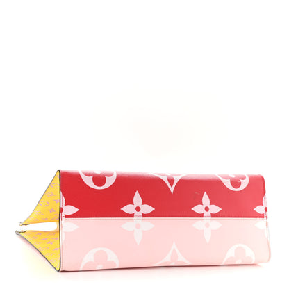 Louis Vuitton Monogram Giant Onthego GM Rouge Rose 4 of 14