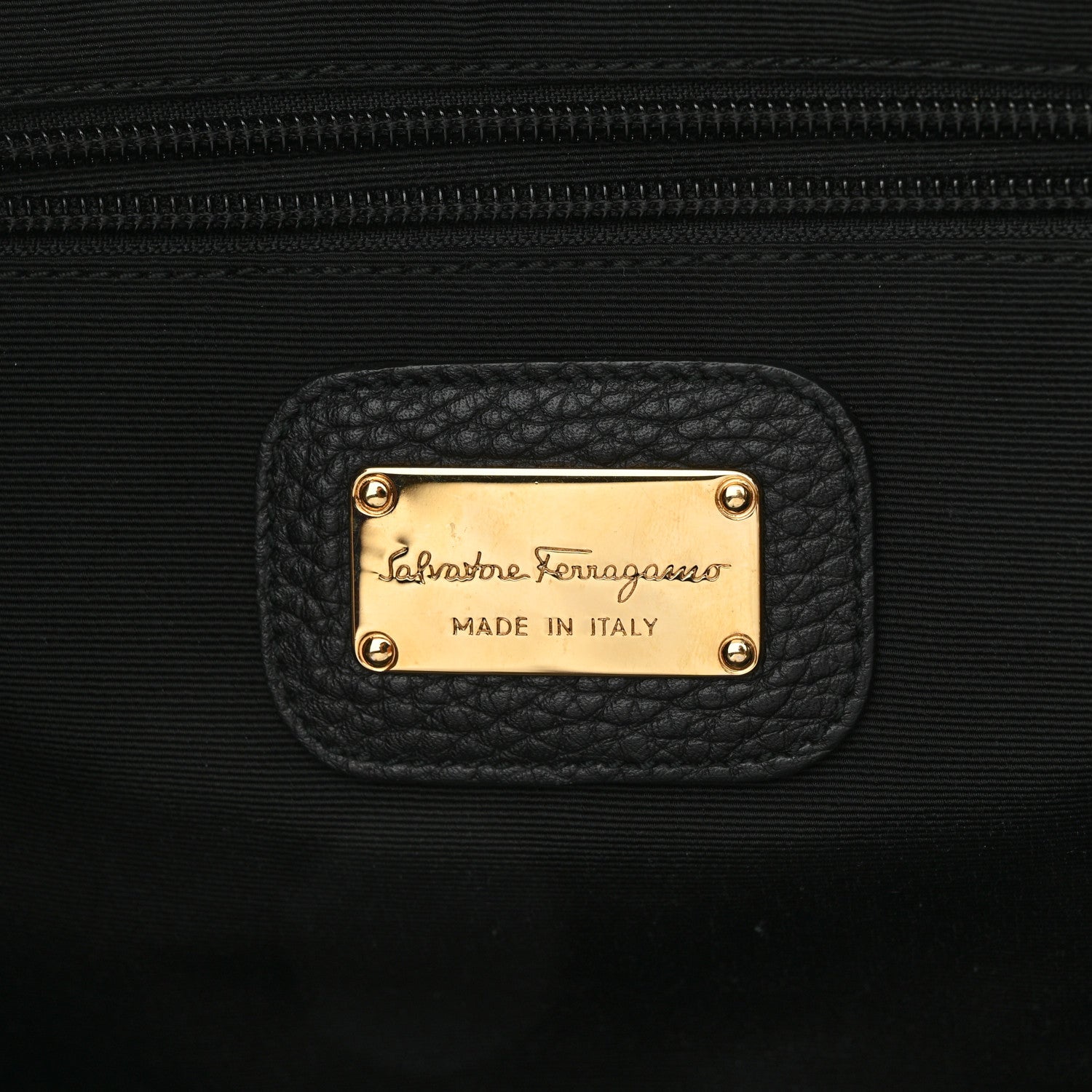 Salvatore Ferragamo Calfskin Medium Tote Black 6 of 9