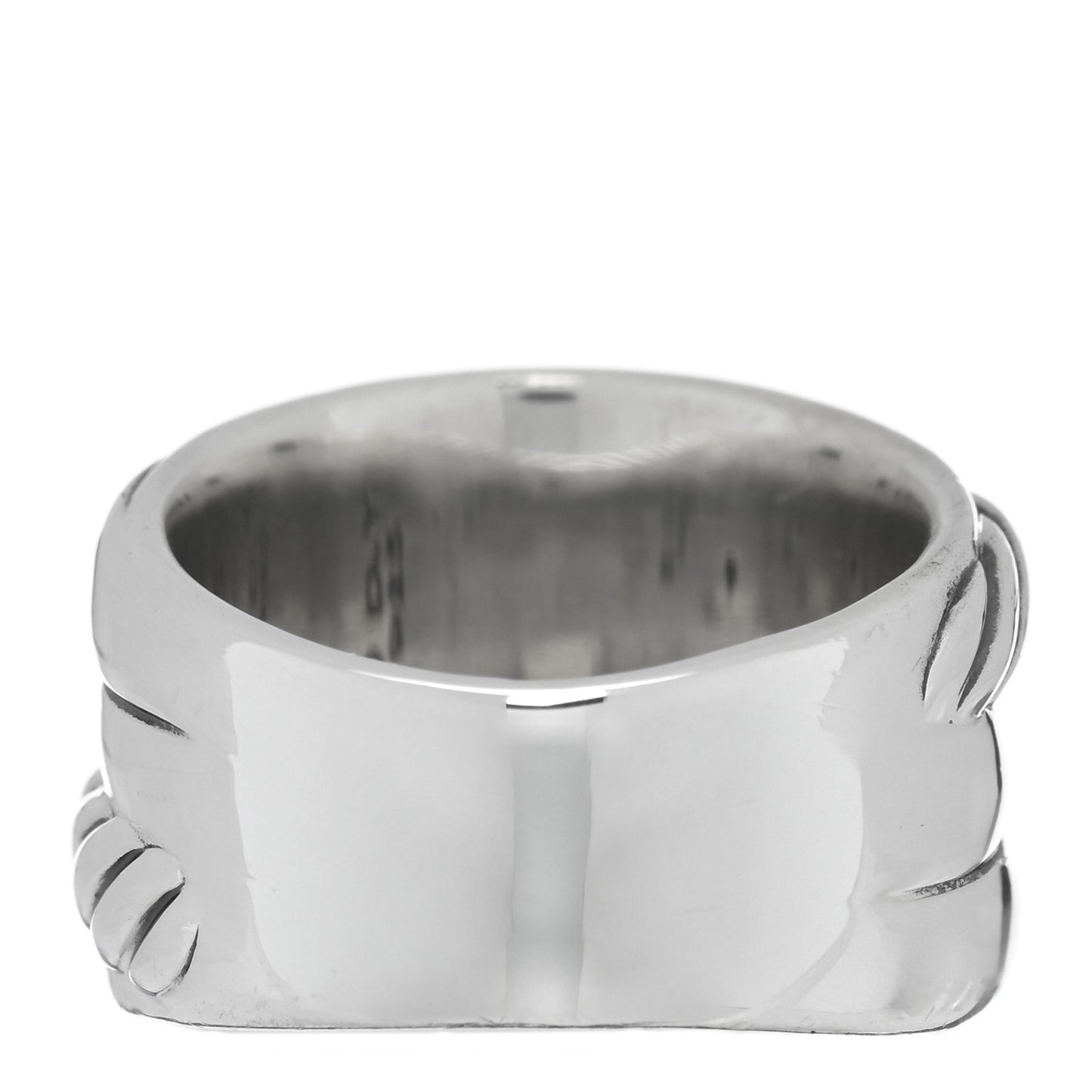 Sterling Silver Crossover Cable Ring 55 7.25