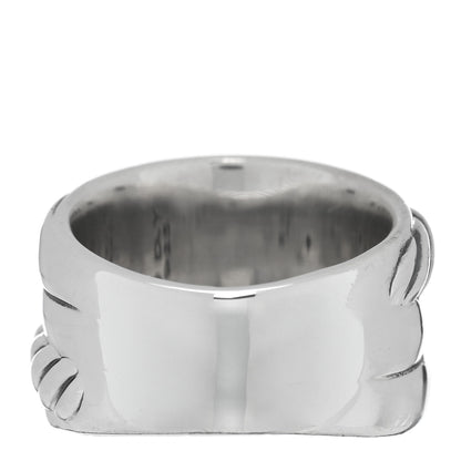 David Yurman Sterling Silver Crossover Cable Ring 55 7.25 3 of 4