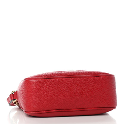 Gucci Pebbled Calfskin Small Soho Disco Bag Tabasco Red 3 of 5